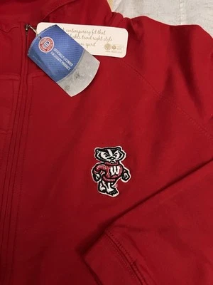 Wisconsin Badgers Women’s X-Large Full Zip Long Sleeve Lightweight Jacket New ￼ - Image 1 of 4