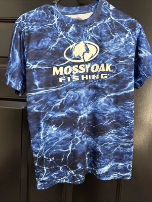Mossy Oak Fishing Elements Agua Shirt Youth Size 18 Boys  Excellent Condition - Image 1 of 4