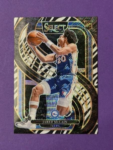 2024-25 SELECT #184 JARED MCCAIN ZEBRA PRIZM CASE HIT ROOKIE RC PREMIER LEVEL - Picture 1 of 4