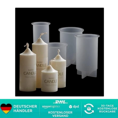 Silikon Kerzenformen Set Gießen Kerzengießform für DIY Kerzen Herstellung