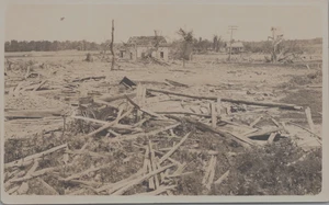 Washington Illinois Tornado Damage Disaster RPPC - Picture 1 of 2