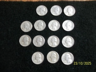 Четверть доллара 1964 Washington 90% серебро лицевая сторона $3,50 - Изображение 1 из 4