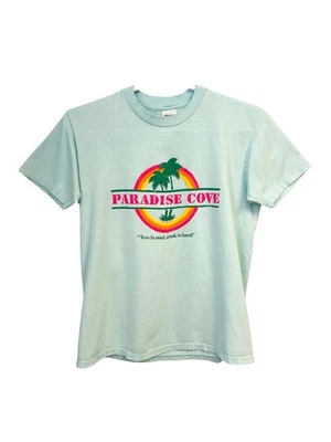 Camiseta De Colección Años 80 Paradise Cove Stedman Grande Hecha en EE. UU. Palmeras Retro Foto 1 de 4