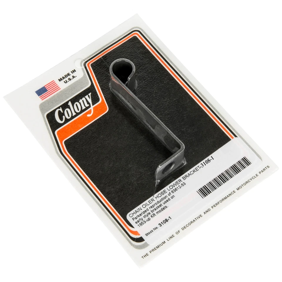 Soporte inferior de manguera de engrasador de cadena #3108-1 63612-53 temprana Harley KR 53-up colonia de EE. UU. Foto 1 de 1