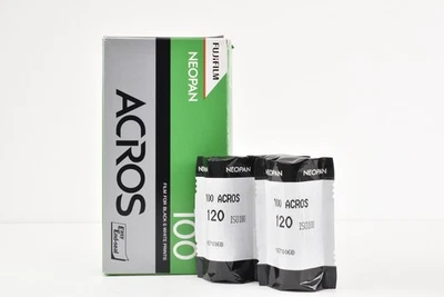 Fuji fujifilm original Neopan Acros 100 120 film 3 pack Exp 2014-2 167006B - Image 1 of 4