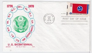 TurtlesTradingPost- State Flags 1976 Tennessee #1648 FDC - Jackson Smith Cachet - Picture 1 of 1