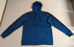 Adidas Mens Medium Blue & Black 100% Polyester Zip Up Hooded Sweatshirt 25 - Bild 1 von 15