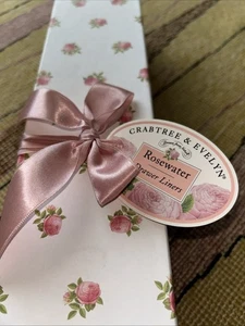 Vintage NEW Crabtree & Evelyn Rosewater Scented Drawer Liners 18" X 24" 6 Sheets - Picture 1 of 4