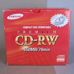 Samsung CD+RW Recordable Blank Disc 650/mb (74 Minute) Pack Of 7 - Picture 1 of 5