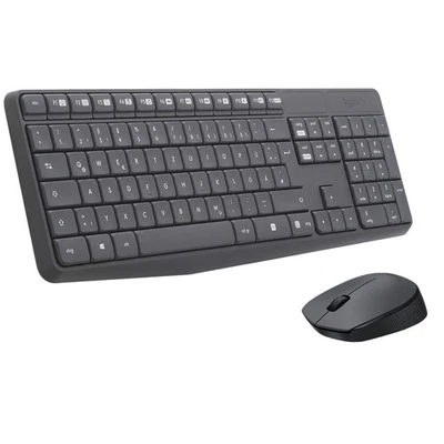 Logitech MK235 Combo Grau, Kabellose Maus-Tastaturkombination, Bluetooth, 2,4... - Bild 1 von 4