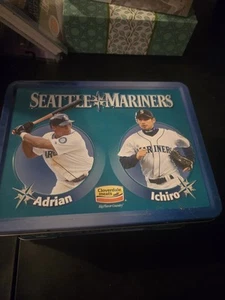 2007 Seattle Mariners Metal Lunch Box Cloverdale Meats Ichiro Suzuki  - Picture 1 of 2