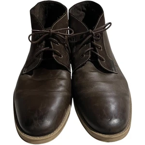 Botas Chukka Stacy Adams Cagney Cuero Marrón Para Hombre Talla 12 W Clásicas Minimalistas - Imagen 1 de 7