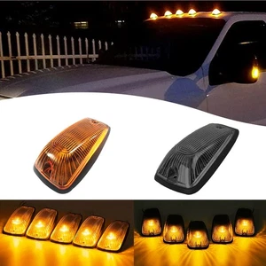 Luces de techo marcadoras LED ámbar con lente de cabina ahumada/amarilla para camionetas Chevy/GMC - Imagen 1 de 13
