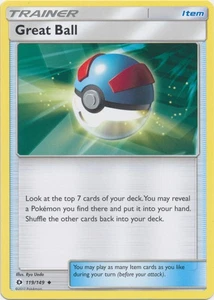 Great Ball - 119/149 - Uncommon - Sun and Moon Base Set #119/149 Pokemon TCG - Picture 1 of 1