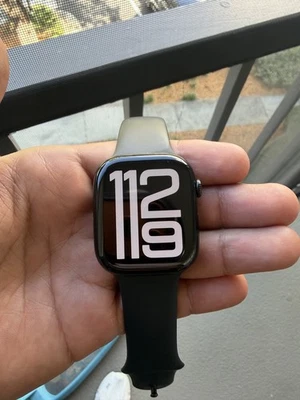 Apple Watch Series 10 46MM Black Aluminum Black Sport Band  - Image 1 of 4