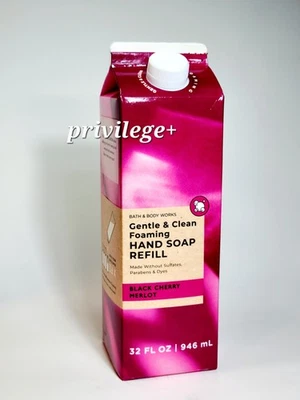 BATH & BODY WORKS Black Cherry Merlot GENTLE & CLEAN FOAMING HAND SOAP Refill - Image 1 of 2