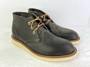 Botas de Cuero Chukka de Trabajo Informales Red Wing 3150 Carbón para Hombres Talla 7 D Nuevas - Imagen 1 de 10