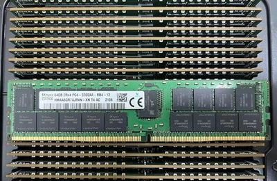 2x /4x / 8x SK Hynix 64GB DDR4 3200MHz RDIMM ECC REG Memory 1.2V 2Rx4 Server RAM - Image 1 of 2