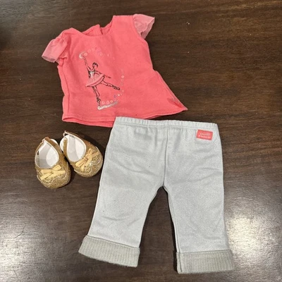 American Girl Doll ISABELLE PALMER Meet Outfit Shirt Pants Shoes VGUC - Image 1 of 4