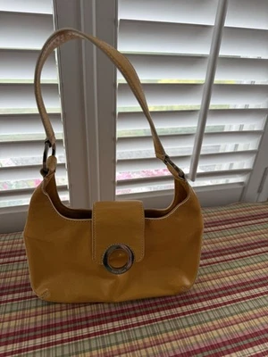 Cole Haan Sunflower Yellow Leather Handle Purse Handbag EUC Vintage Hobo - Image 1 of 4