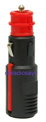 Cigarette Lighter Hella Style Plug 12-24 Volt Fused