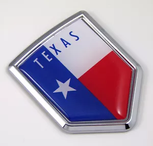 Texas USA State Flag Car Chrome Emblem Decal Sticker bike laptop boat - Bild 1 von 3