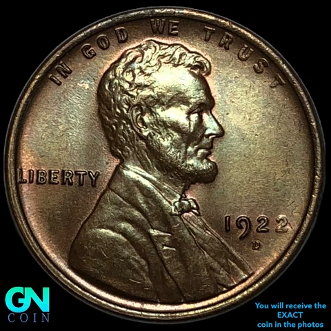1922 D Lincoln Cent Wheat Penny  #E8243 Cover