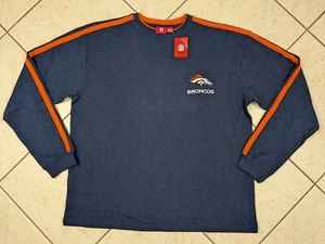 NWT Denver Broncos Sz XLT Pullover Sweatshirt Crewneck Sweater NFL - Picture 1 of 7