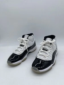 Nike Air Jordan 11 Retro ‘Concord’ 2018 Size 11 Black White Gloss 378037-100 - Picture 1 of 13