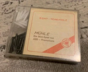 Mühle - Ein Mini-Spiel Von ASS Promotion - Echt-Teakholz - Bild 1 von 1