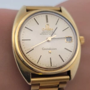 Omega Constellation Automatic Gold-Toned Stainless Men's Watch Ref# 168.017 - Picture 1 of 15