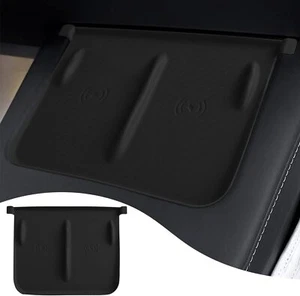 Tesla Model 3 Y Anti-Skid Center Console Wireless Charger Silicone Dashboard Mat - Picture 1 of 12