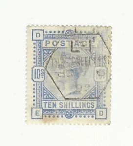 1884 used Great Britain 10 shilling stamp # 109 Queen Victoria; CV $450.00 - Picture 1 of 2