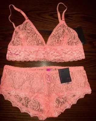 NUEVO CON ETIQUETAS MATERIAL NIÑA ENCAJE NIÑO BRAGAS BRALETTE CONJUNTO MG311 ORG CORAL SOLEADO L 36 Foto 1 de 4