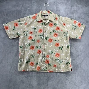 J G Hook Shirt Mens Large Multicolor Button Up Floral Hawaiian Beach READ - Picture 1 of 18