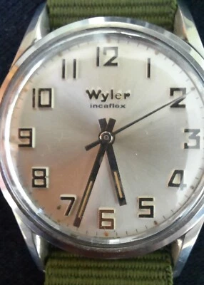 Vintage 1960's Wyler Lifeguard Handwind Incaflex Waterproof Watch - Image 1 of 4