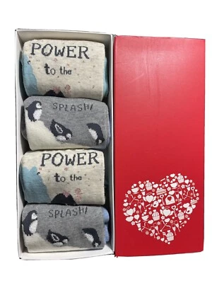 Penguin Mid Calf Cotton Socks (4 pairs) - Image 1 of 4