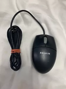 BELKIN MiniScroller Optical Mouse Model F8E841-BLK-CBL - Picture 1 of 2