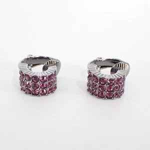 Givenchy Clip on Earrings Purple From Japan - Picture 1 of 9