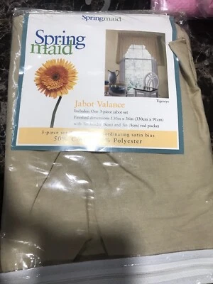 Springmaid 3 Piece Set Jabot Valance Tigereye  - Image 1 of 2