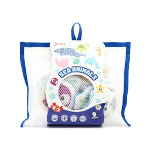 NEW Sunta 9Pcs Sea Animals HTF Printed Bath Tub Toy - Picture 1 of 6