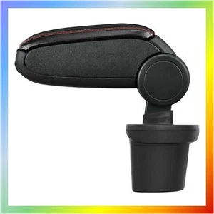 Accoudoir Central pour Nissan Juke (2010-2019) Simili Cuir Noir et Rouge - Imagen 1 de 6