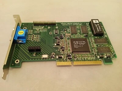 Hercules Terminator 128/3D video graphics card AGP 8 MB VGA GB3570AG J2d TESTED - Image 1 of 4