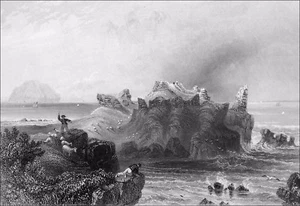ESCOCIA - AILSA CRAIG de TURNBURY CASTLE (Nacimiento de Clyde) - Grabado 19 - Imagen 1 de 2