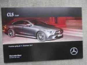 Listino prezzi Mercedes Benz CLS C257 coupé 11.12.2017 350d 400d 450+pacchetto notte - Foto 1 di 4