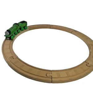 Henry Starter Pack 8 Curve Wooden Railway Traction Rail Track Thomas & Friends - Foto 1 di 24