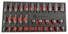 Britool Hallmark 3/8"D 32pce Impact Socket Set Std & Deep 7mm - 22mm 12 Point