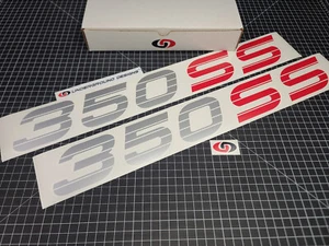 350 SS Decals (2pk) Truck Bedside Racing Stickers Fits 1990-1993 Chevy Silverado - Picture 1 of 16