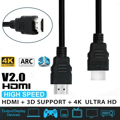 Premium HDMI Cable v2.0 Ultra HD 4K 2160p 1080p 3D High Speed Ethernet 1.5M - Image 1 of 4