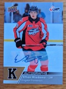 2022-23 Upper Deck CHL AUTOGRAPH AUTO Ethan Miedema #70